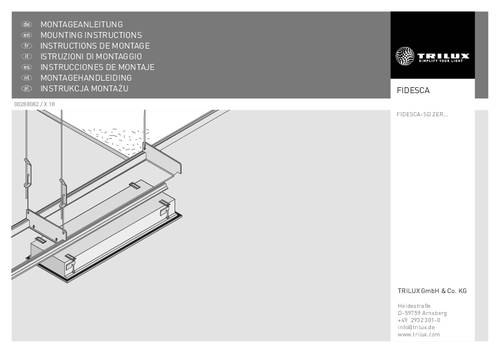 Trilux 2181900 Einbaurahmen Fidesca-SD 1St. von Trilux