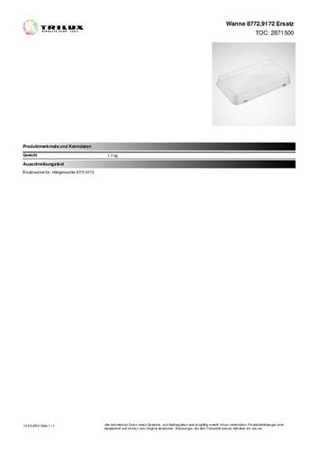 Trilux 2871500 Zuleitung 8772,9172 1St. von Trilux