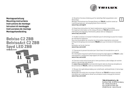Trilux 6114800 Befestigungsbügel Belviso C2 ZBB 1St. von Trilux