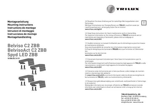 Trilux 6114800 Befestigungsbügel Belviso C2 ZBB 1St. Trilux 6114800 Befestigungsbügel Belviso C2 ZBB 1St. von Trilux