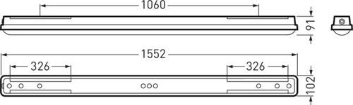 Trilux AragFHE 15 #7669440 LED-Feuchtraumleuchte LED 37W Weiß Grau von Trilux