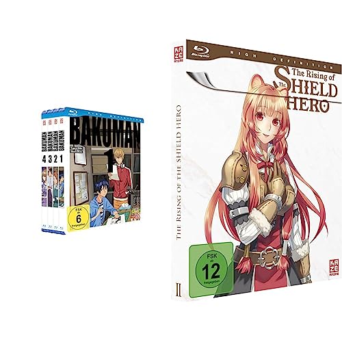 Bakuman - Staffel 1 - Gesamtausgabe - Bundle - Vol. 1-4 - [Blu-ray] & The Rising of the Shield Hero - Staffel 1 - Vol.2 - [Blu-ray] von Trimax