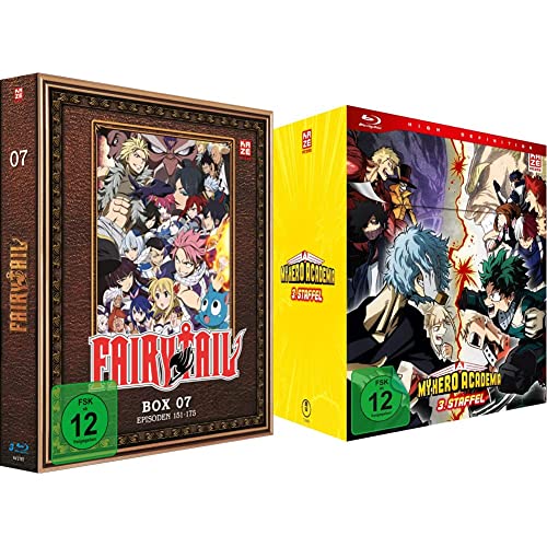 Fairy Tail - TV-Serie - Vol.7 - [Blu-ray] & My Hero Academia - Staffel 3 - Vol.1 - [Blu-ray] mit Sammelschuber von Trimax