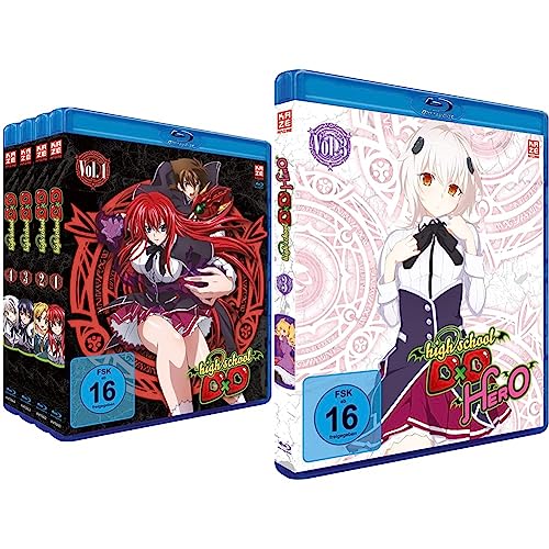 Highschool DxD - Staffel 1 - Gesamtausgabe - Bundle - Vol. 1-4 - [Blu-ray] & Highschool DxD: HERO - Staffel 4 - Vol.3 - [Blu-ray] von Trimax