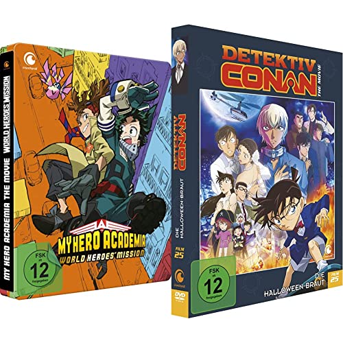 My Hero Academia: World Heroes' Mission - The Movie - [DVD] Steelbook - Limited Edition & Detektiv Conan: Die Halloween Braut - 25. Film - [DVD] Limited Edition von Trimax