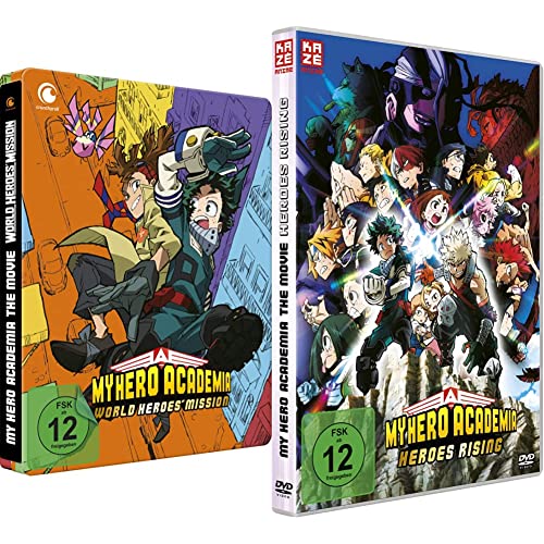 My Hero Academia: World Heroes' Mission - The Movie - [DVD] Steelbook - Limited Edition & My Hero Academia: Heroes Rising - The Movie - [DVD] von Trimax