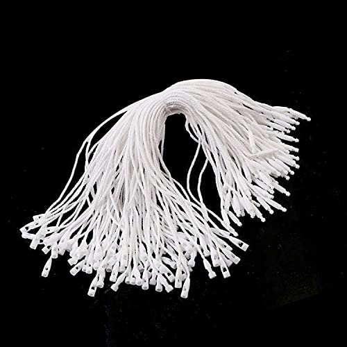 Trimming Shop Etikettband Schwarz oder Weiß, 17,8 cm, Nylonband für Etiketten – Schnappverschluss zum Anbringen von Sichterheitsetiketten und Schildchen 100pcs - White weiß Trimming Shop Etikettband Schwarz oder Weiß, 17,8 cm, Nylonband für Etiketten – Schnappverschluss zum Anbringen von Sichterheitsetiketten und Schildchen 100pcs - White weiß von Trimming Shop