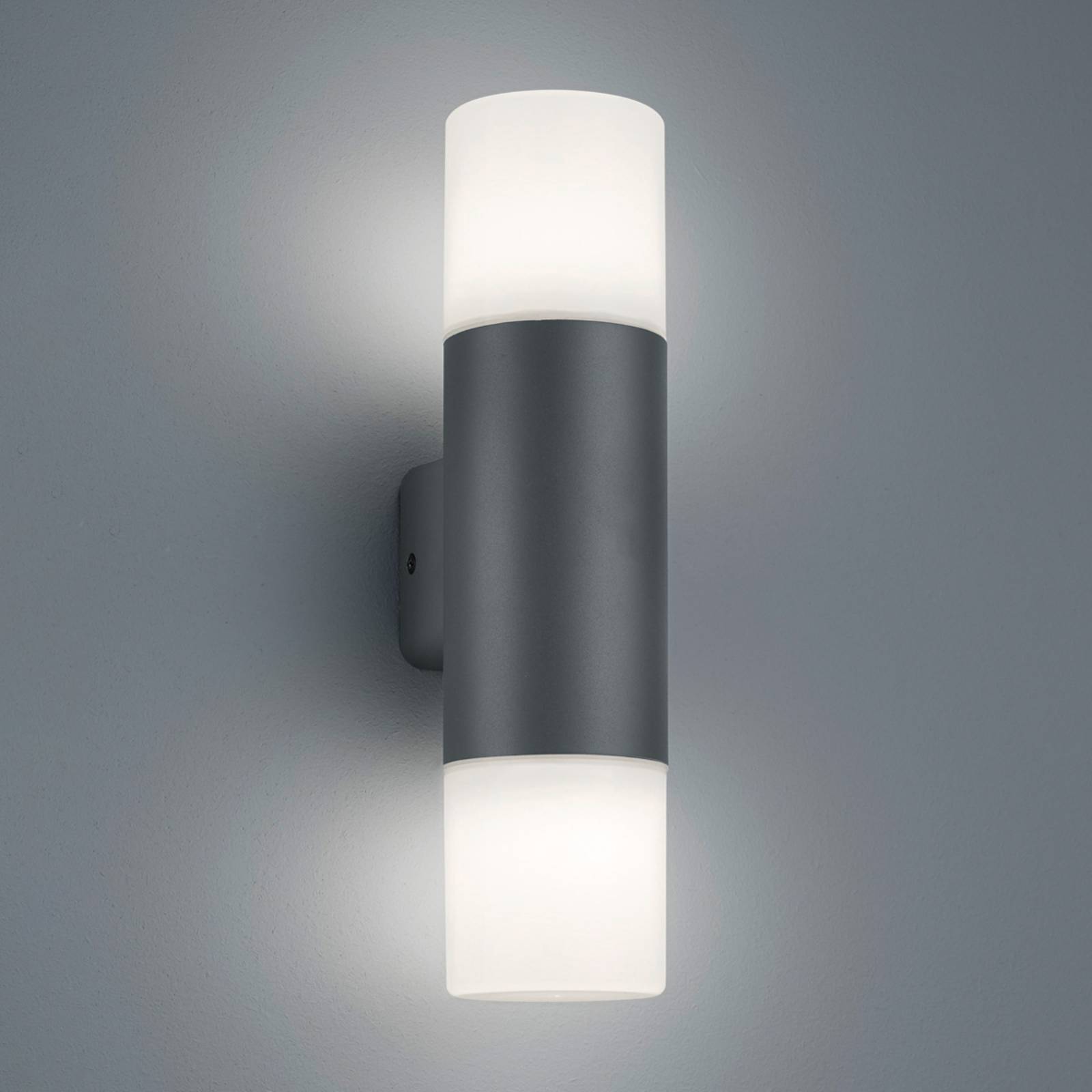 Außenwandlampe Hoosic zweiflammig, anthrazit Außenwandlampe Hoosic zweiflammig, anthrazit von Trio Lighting