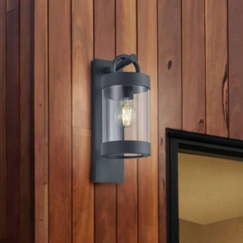 Außenwandlampe Sambesi, Dämmerungssensor, schwarz von Trio Lighting