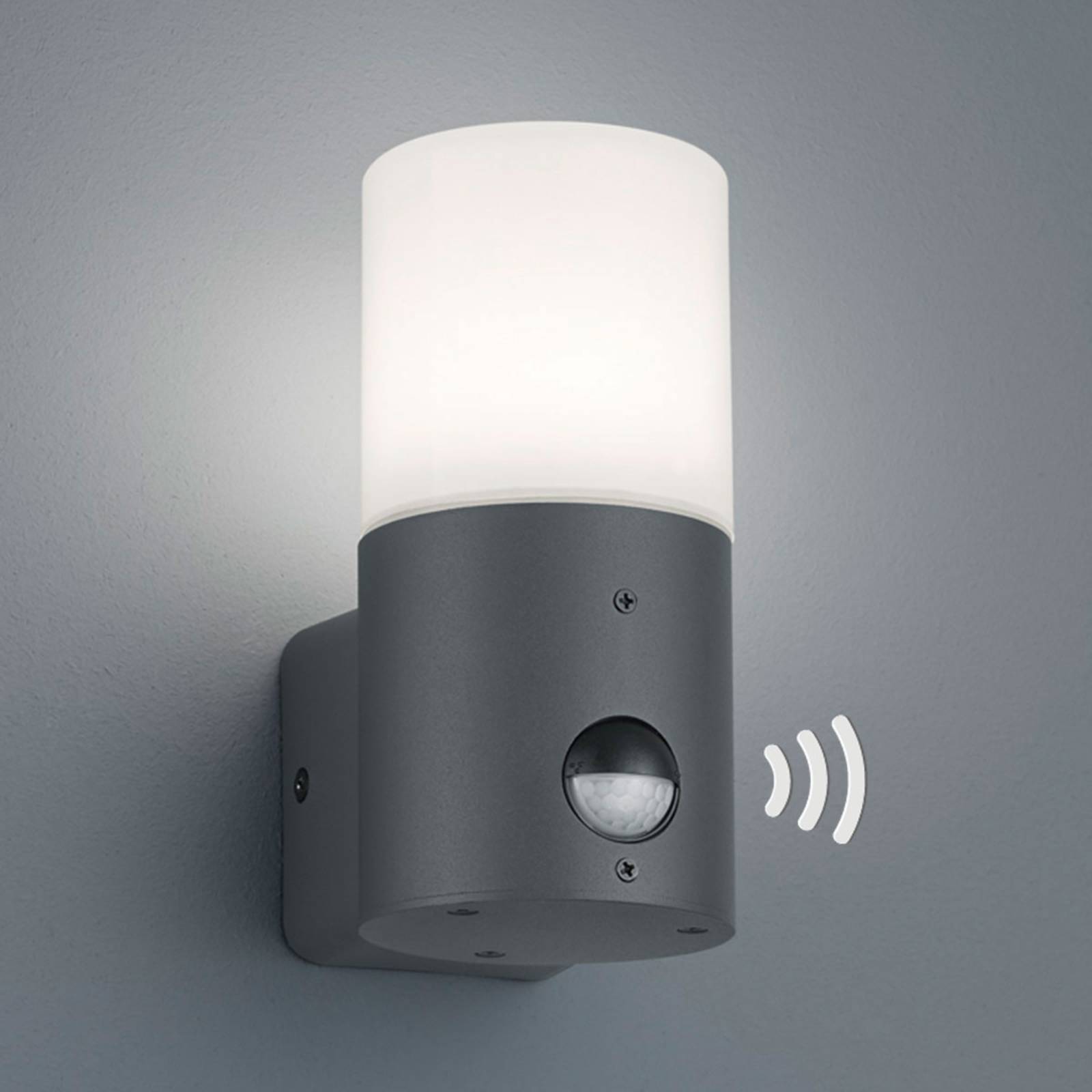 Außenwandleuchte Hoosic 1fl. mit Sensor, anthrazit Außenwandleuchte Hoosic 1fl. mit Sensor, anthrazit von Trio Lighting