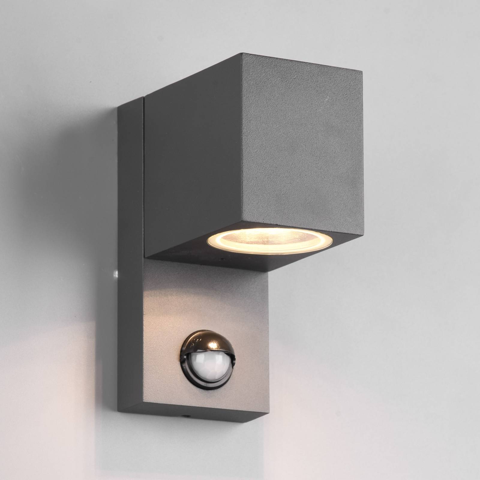 Außenwandleuchte Roya 1flg, Sensor eckig anthrazit Außenwandleuchte Roya 1flg, Sensor eckig anthrazit von Trio Lighting