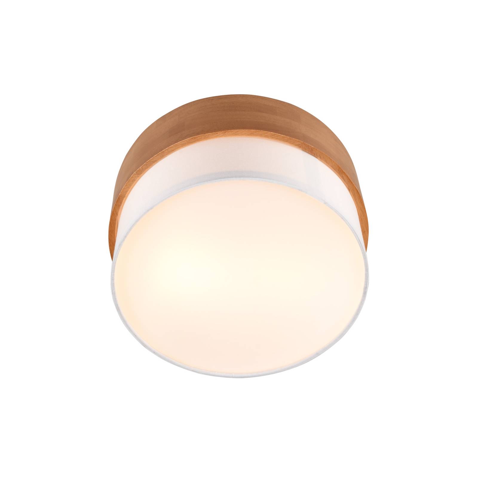 Deckenlampe Seasons, holz/weiß Ø 30 cm Deckenlampe Seasons, holz/weiß Ø 30 cm von Trio Lighting
