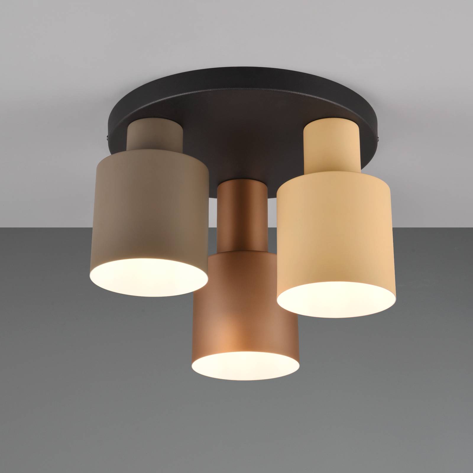 Deckenleuchte Agudo, multicolor, 3-flammig Rondell Deckenleuchte Agudo, multicolor, 3-flammig Rondell von Trio Lighting