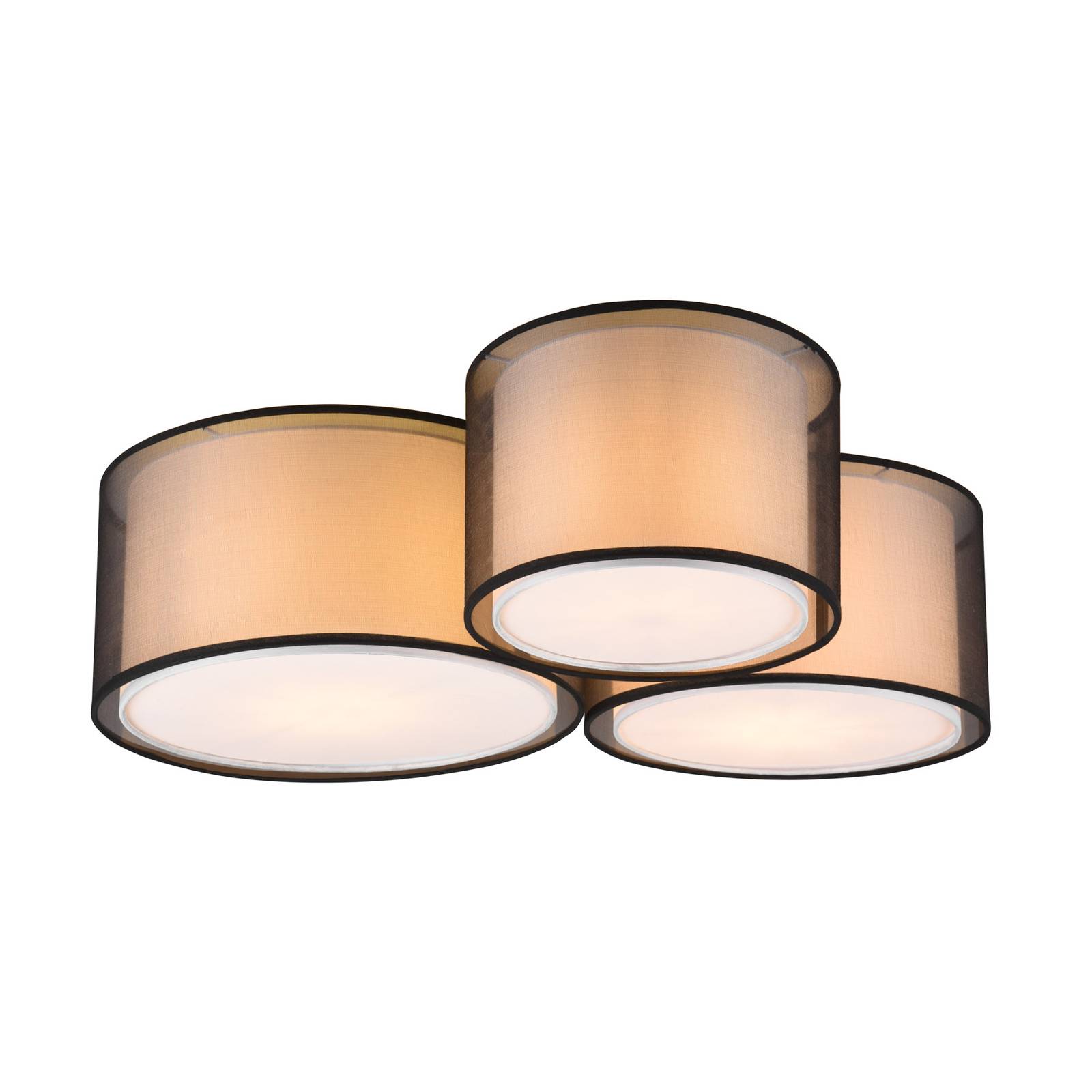 Deckenleuchte Burton, 65x55cm, drei Schirme Deckenleuchte Burton, 65x55cm, drei Schirme von Trio Lighting