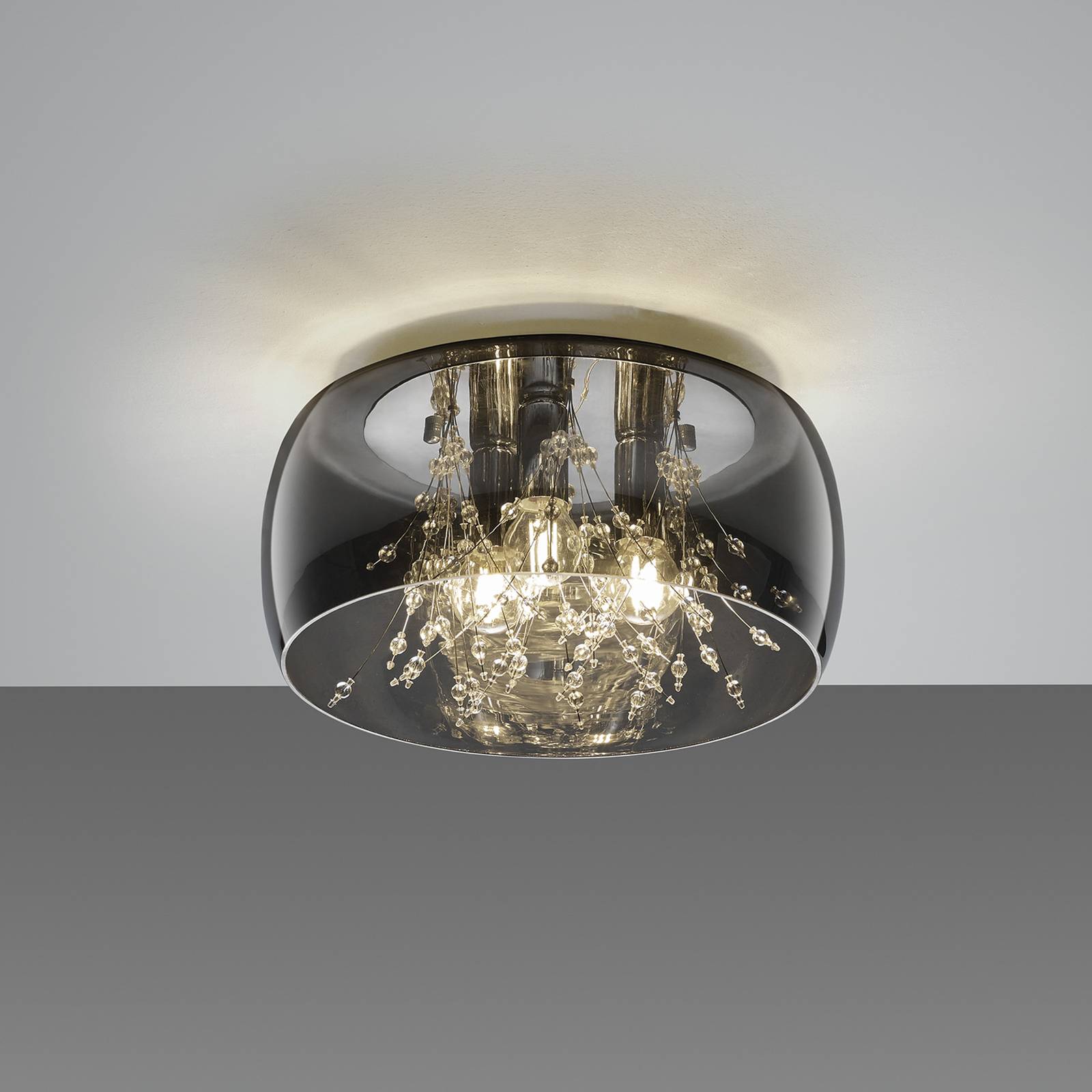 Deckenleuchte Crystel aus Glas, chrom, Ø 34 cm Deckenleuchte Crystel aus Glas, chrom, Ø 34 cm von Trio Lighting