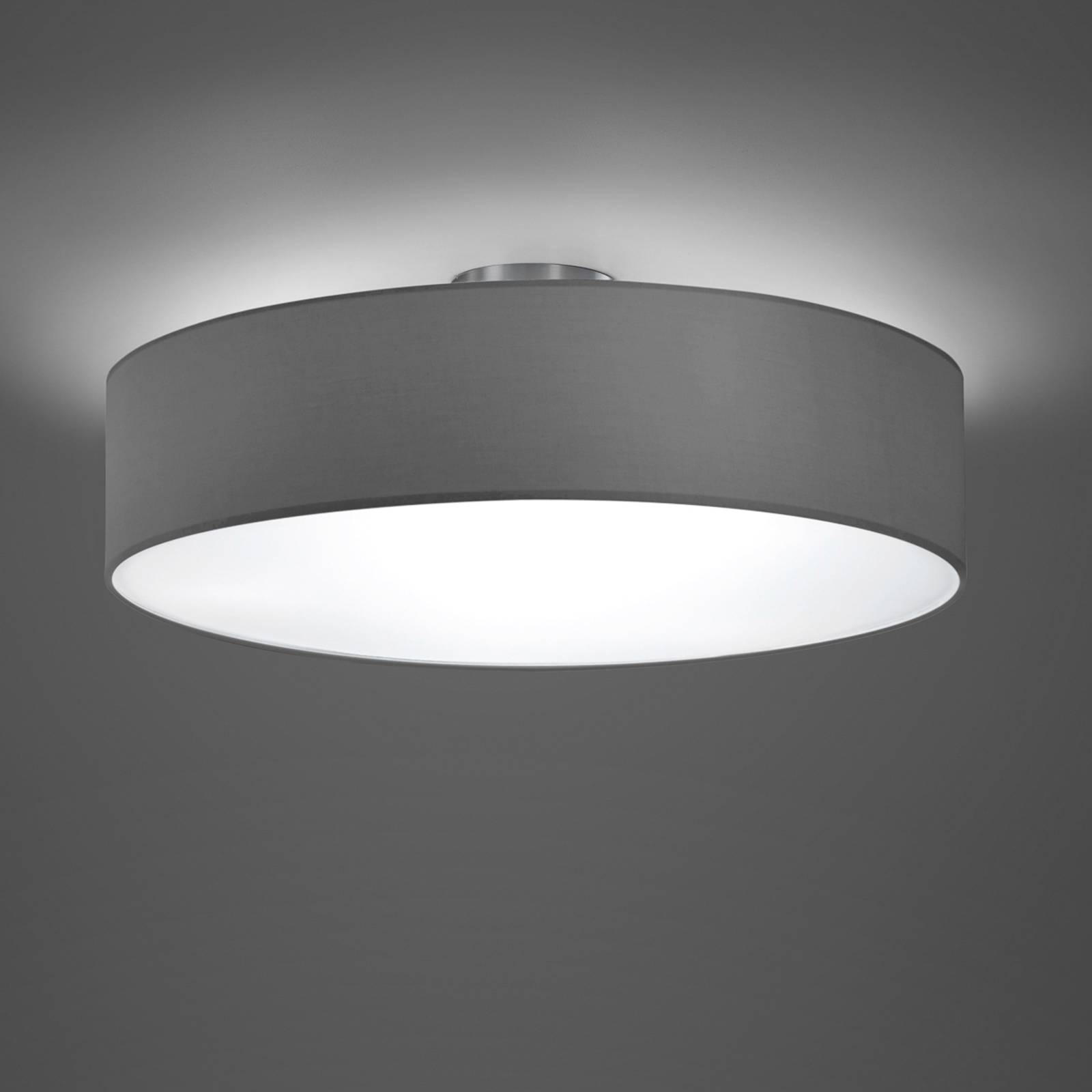 Deckenleuchte Hotel, nickel matt/grau, Ø 50 cm Deckenleuchte Hotel, nickel matt/grau, Ø 50 cm von Trio Lighting