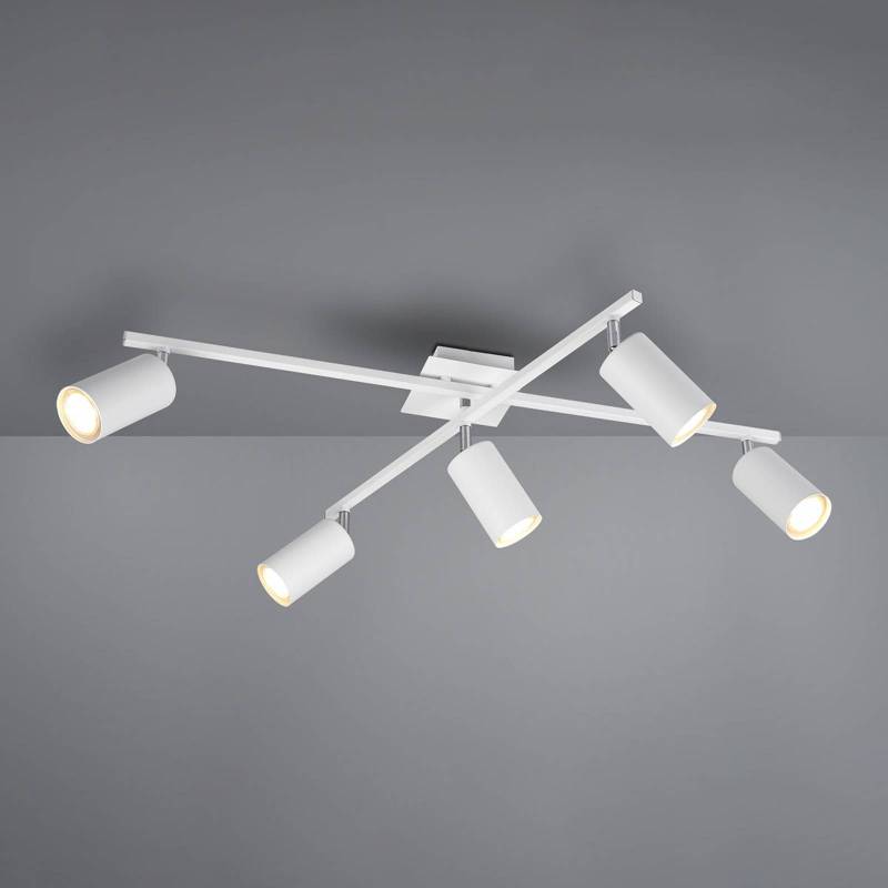 Deckenspot Marley matt-weiß 5-flammig von Trio Lighting