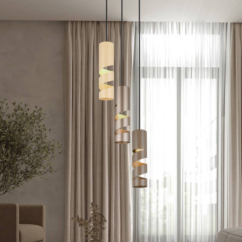 Hängelampe Stream, multicolor, Ø 28 cm, 3-flg., Metall, GU10 von Trio Lighting