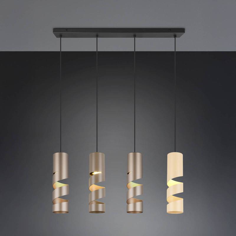 Hängelampe Stream, multicolor Länge 80 cm 4-flg. Metall GU10 von Trio Lighting