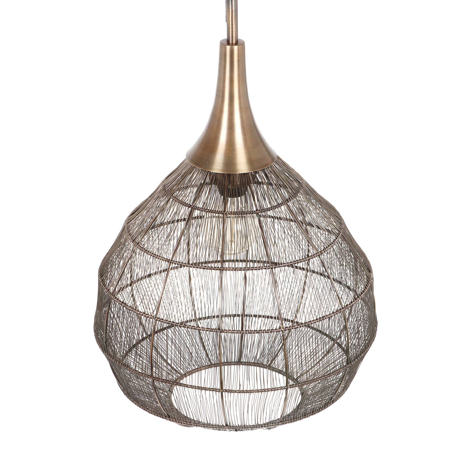 Hängeleuchte Soraya, Ø 42 cm, Metall, altmessing, Kugelform Hängeleuchte Soraya, Ø 42 cm, Metall, altmessing, Kugelform von Trio Lighting