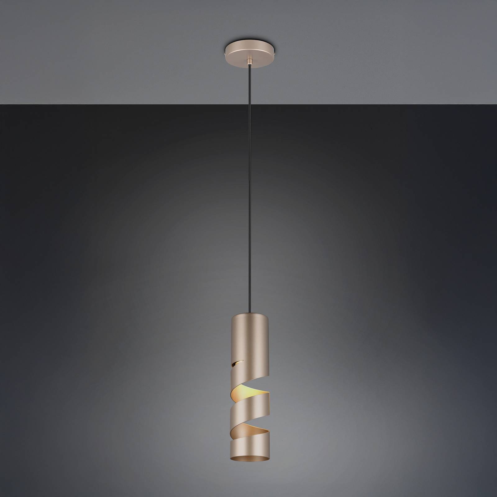 Hängeleuchte Stream, braun, Ø 8 cm, Metall, GU10 Hängeleuchte Stream, braun, Ø 8 cm, Metall, GU10 von Trio Lighting