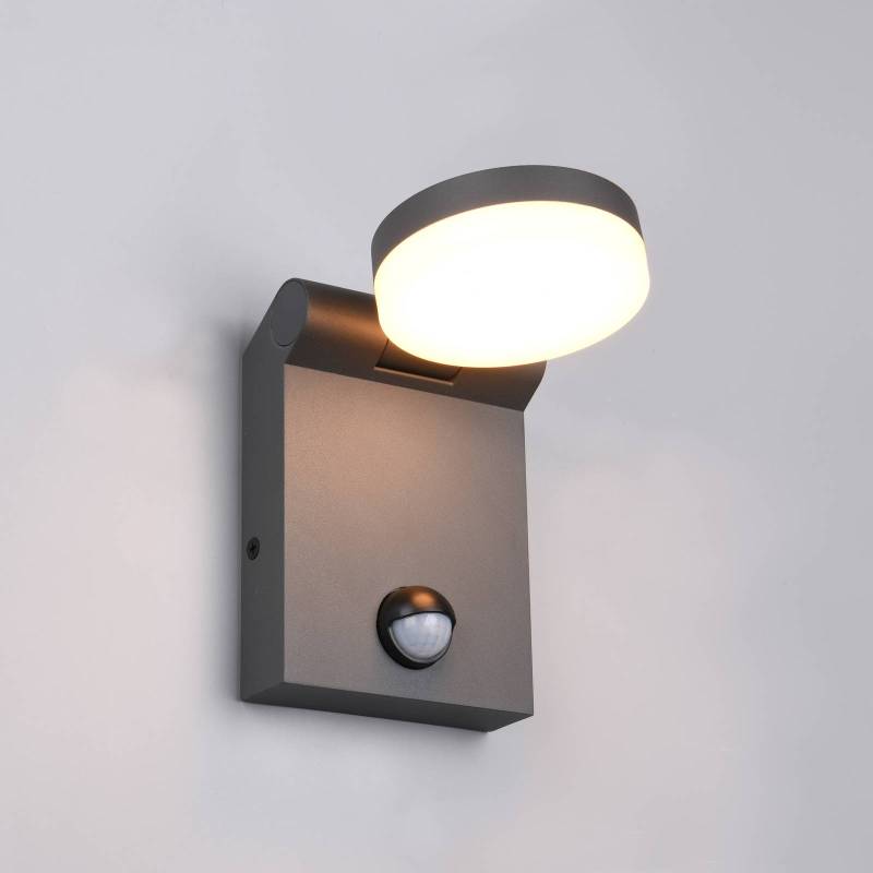 LED-Außenwandleuchte Adour, anthrazit, Sensor, kippbar, CCT von Trio Lighting