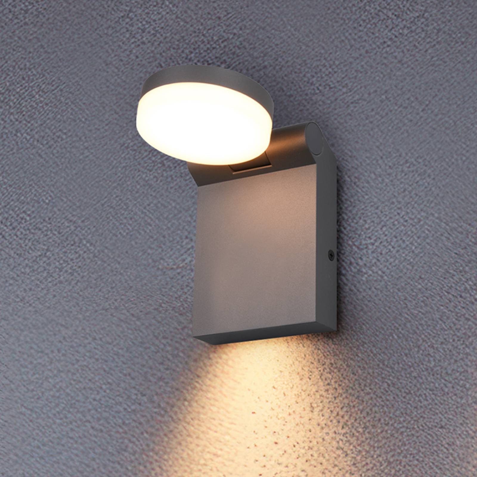 LED-Außenwandleuchte Adour, anthrazit, kippbar, CCT, IP44 LED-Außenwandleuchte Adour, anthrazit, kippbar, CCT, IP44 von Trio Lighting