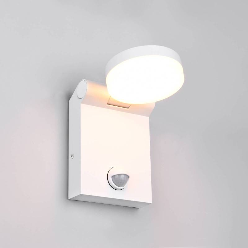 LED-Außenwandleuchte Adour, weiß matt, Sensor, kippbar, CCT von Trio Lighting