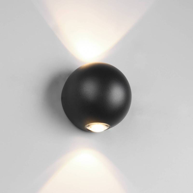 LED-Außenwandleuchte Avisio, schwarz, 2-flammig, halbrund von Trio Lighting