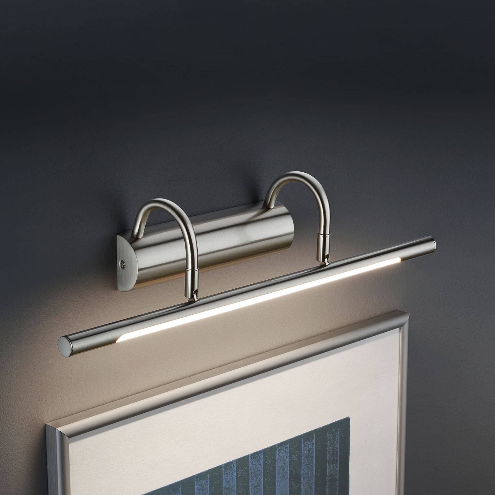 LED-Bilder-Wandleuchte Lorena, nickel matt LED-Bilder-Wandleuchte Lorena, nickel matt von Trio Lighting