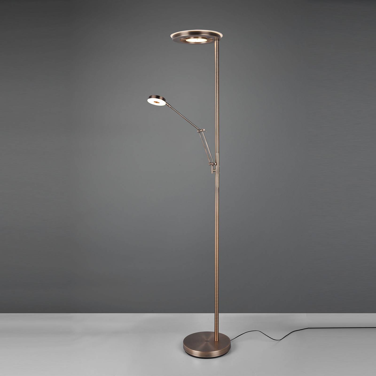 LED-Deckenfluter Barrie mit Leselicht altmessing LED-Deckenfluter Barrie mit Leselicht altmessing von Trio Lighting