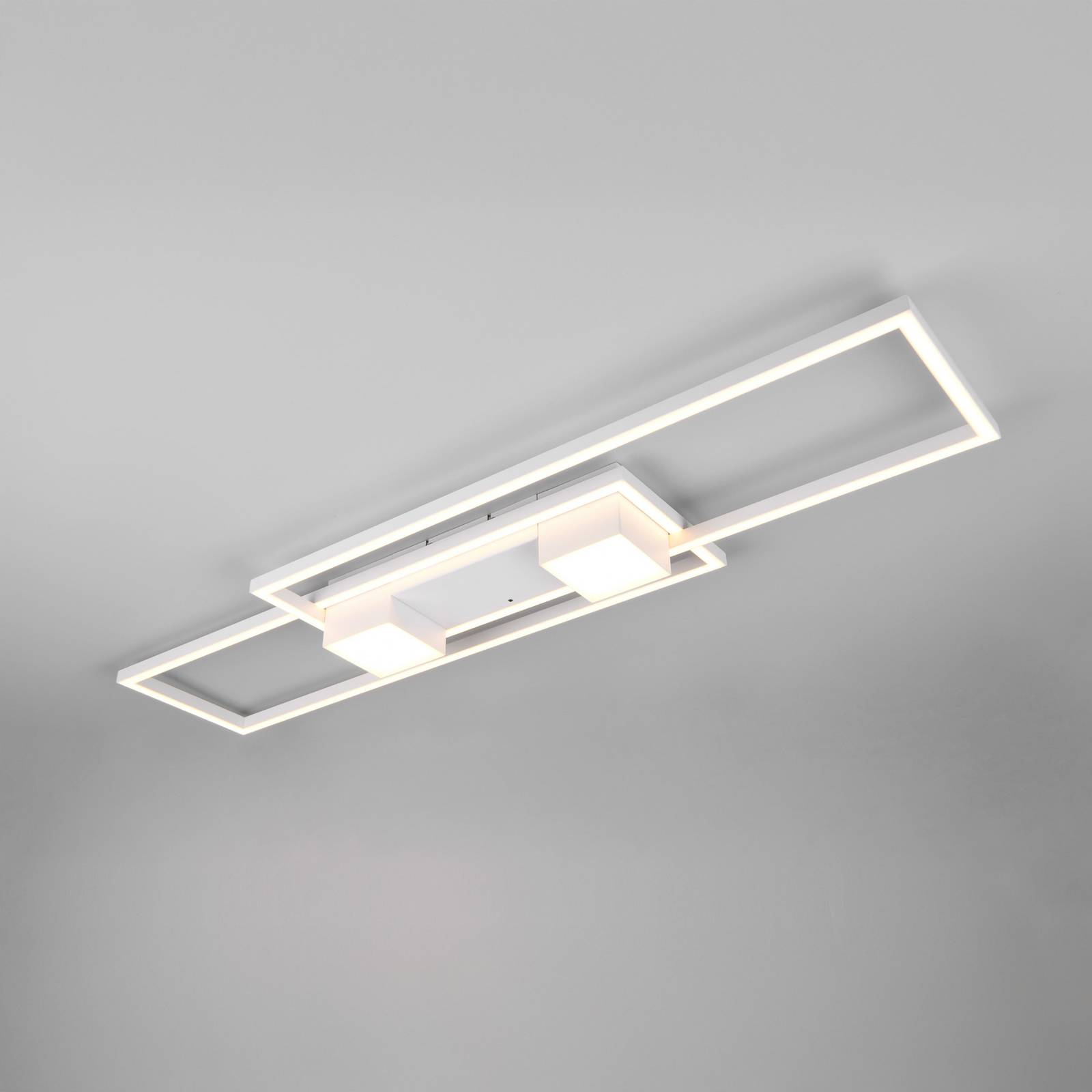 LED-Deckenlampe Albany, weiß, 100 x 28 cm, Alu, CCT, dimmbar LED-Deckenlampe Albany, weiß, 100 x 28 cm, Alu, CCT, dimmbar von Trio Lighting