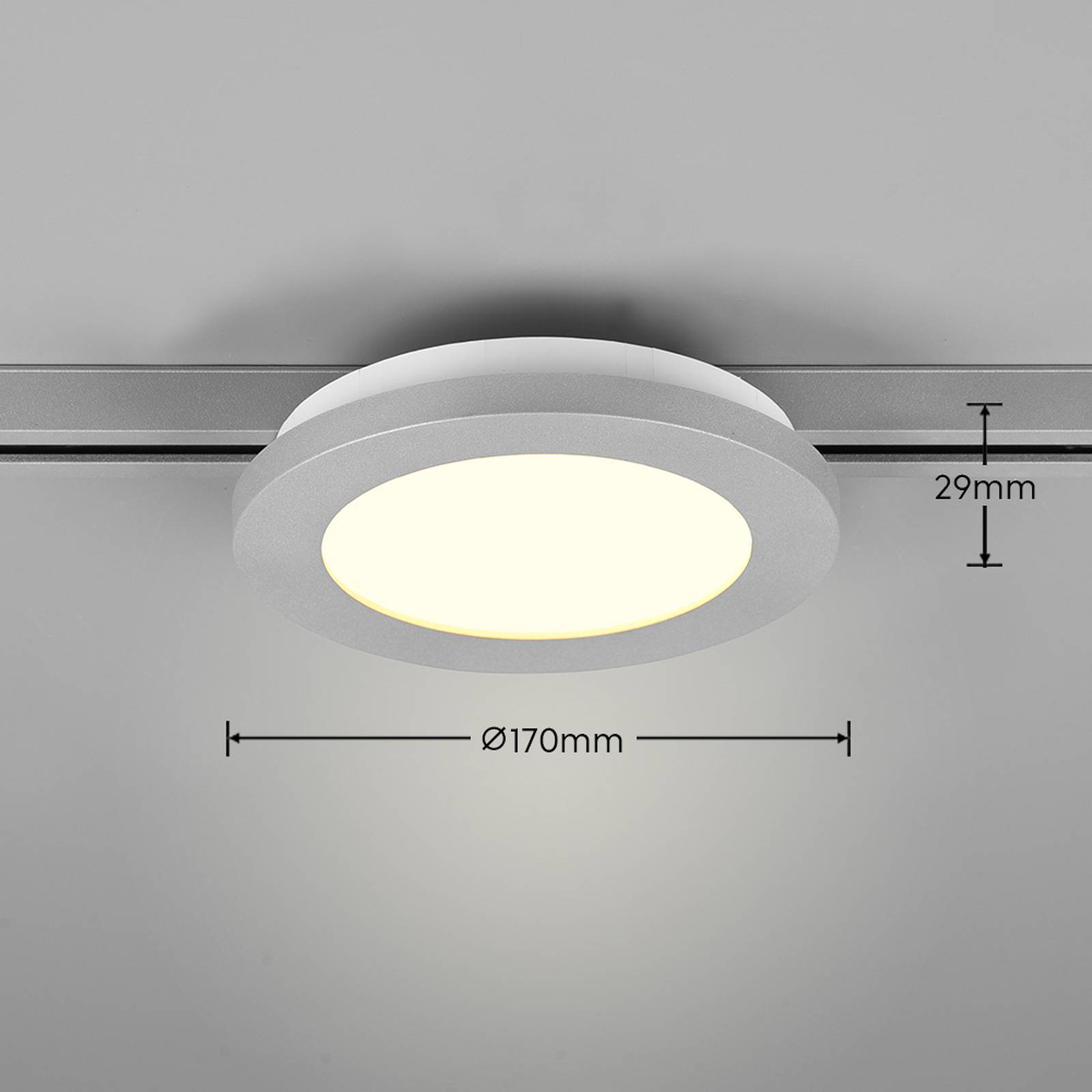 LED-Deckenlampe Camillus DUOline, Ø 17 cm, titan von Trio Lighting