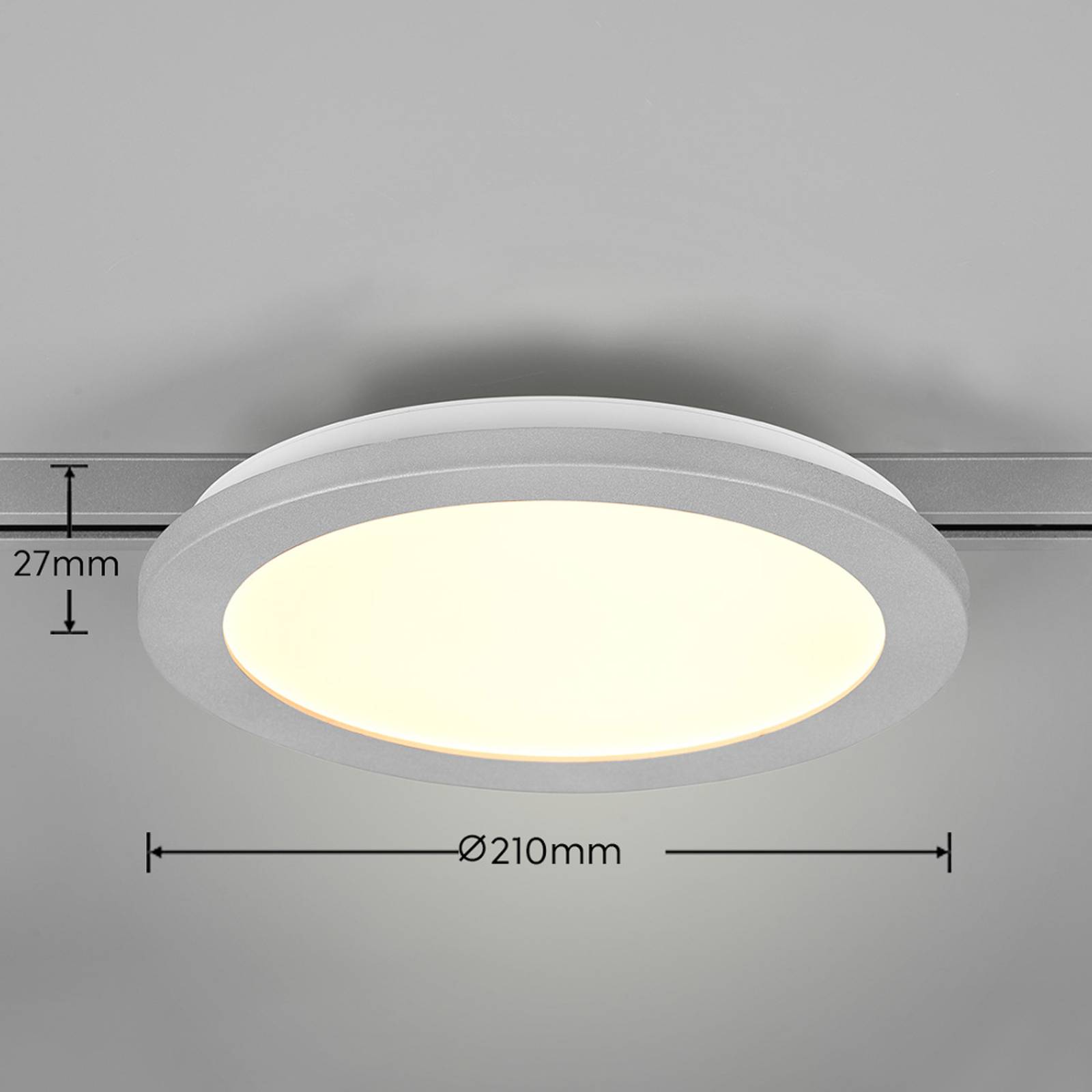 LED-Deckenlampe Camillus DUOline, Ø 26 cm, titan von Trio Lighting