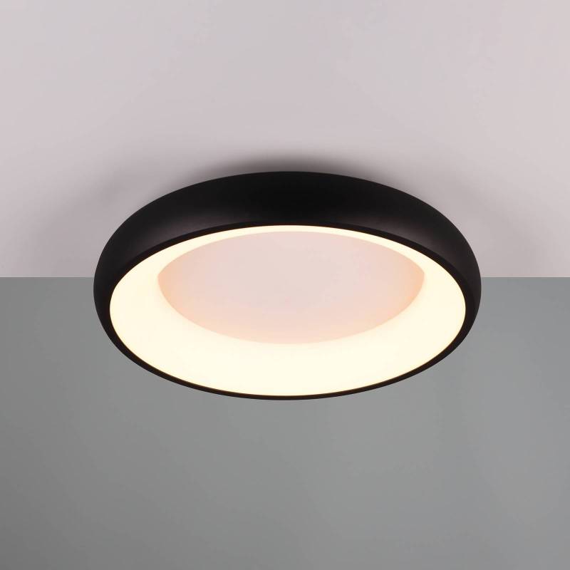 LED-Deckenlampe Cardona, Ø 46,5 cm, schwarz matt, Metall CCT von Trio Lighting
