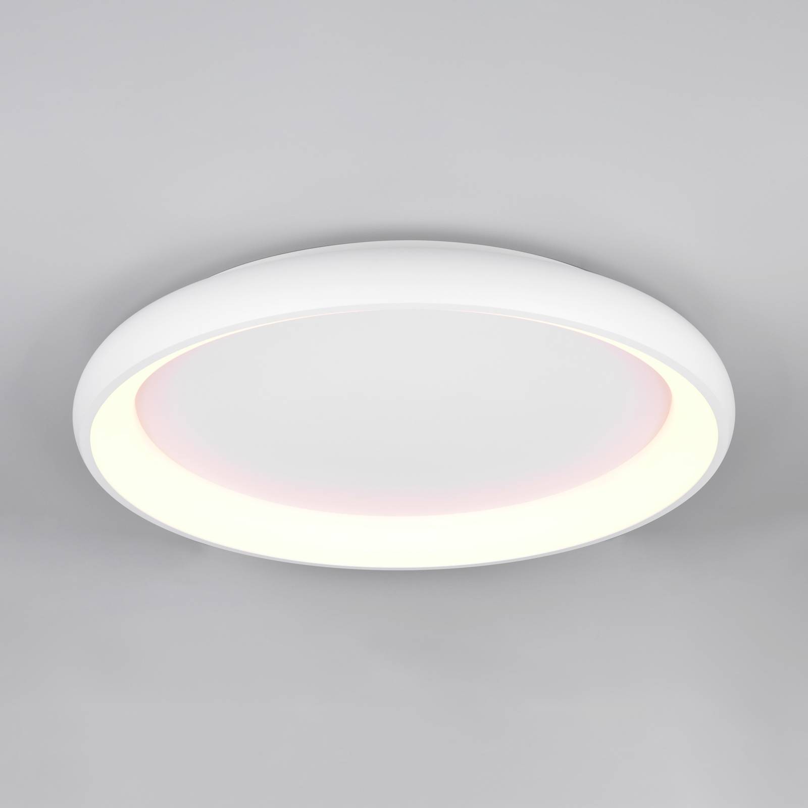 LED-Deckenlampe Cardona, Ø 75 cm, weiß matt, Metall, CCT LED-Deckenlampe Cardona, Ø 75 cm, weiß matt, Metall, CCT von Trio Lighting