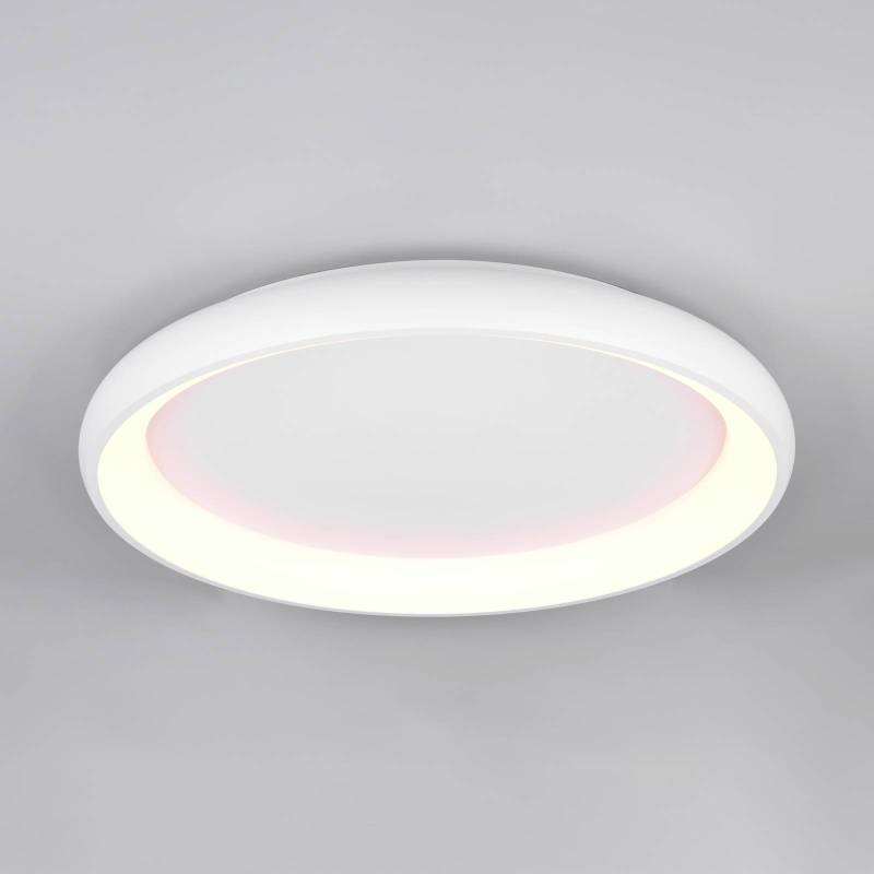 LED-Deckenlampe Cardona, Ø 75 cm, weiß matt, Metall, CCT von Trio Lighting