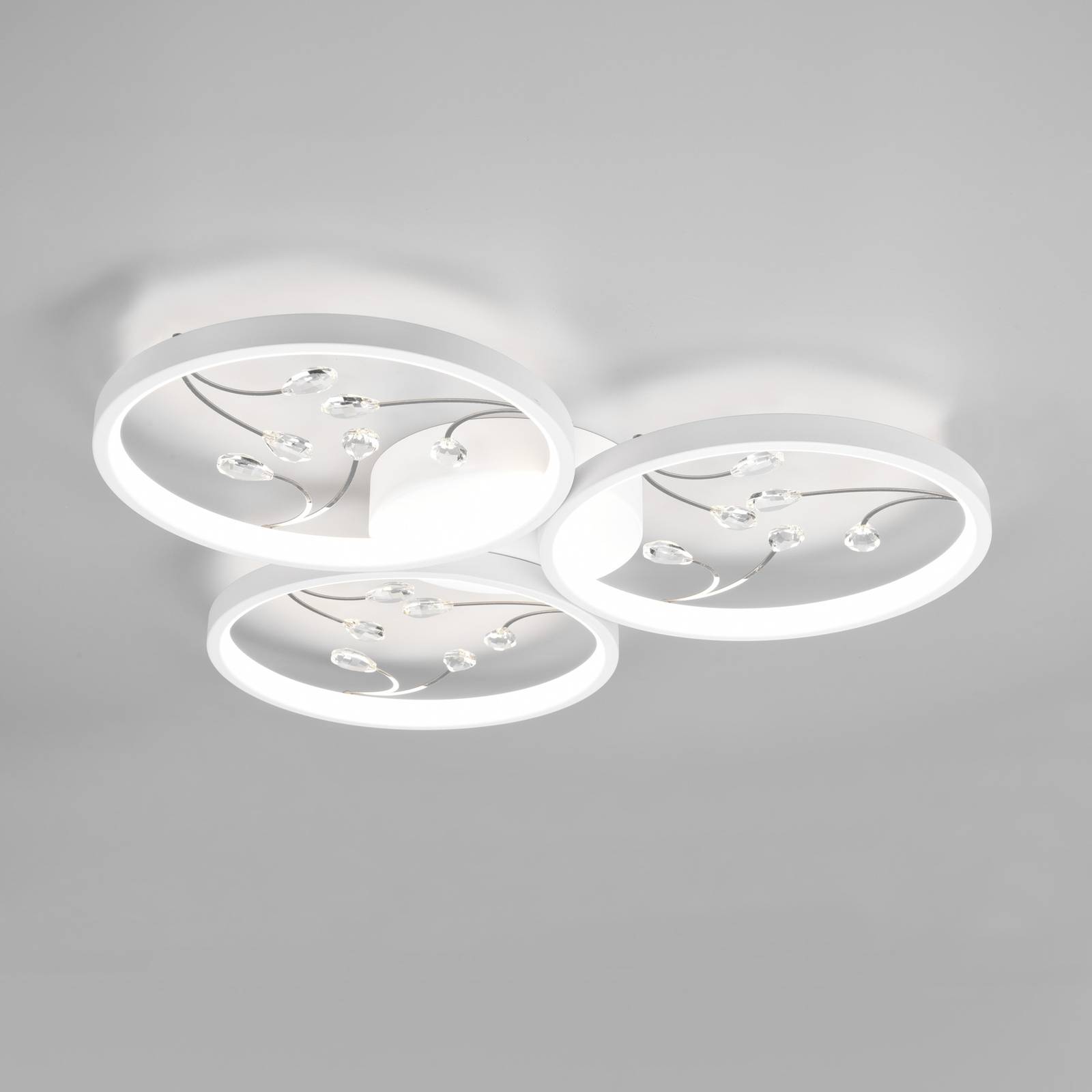 LED-Deckenlampe Groovy dreiflammig weiß 4.000K LED-Deckenlampe Groovy dreiflammig weiß 4.000K von Trio Lighting