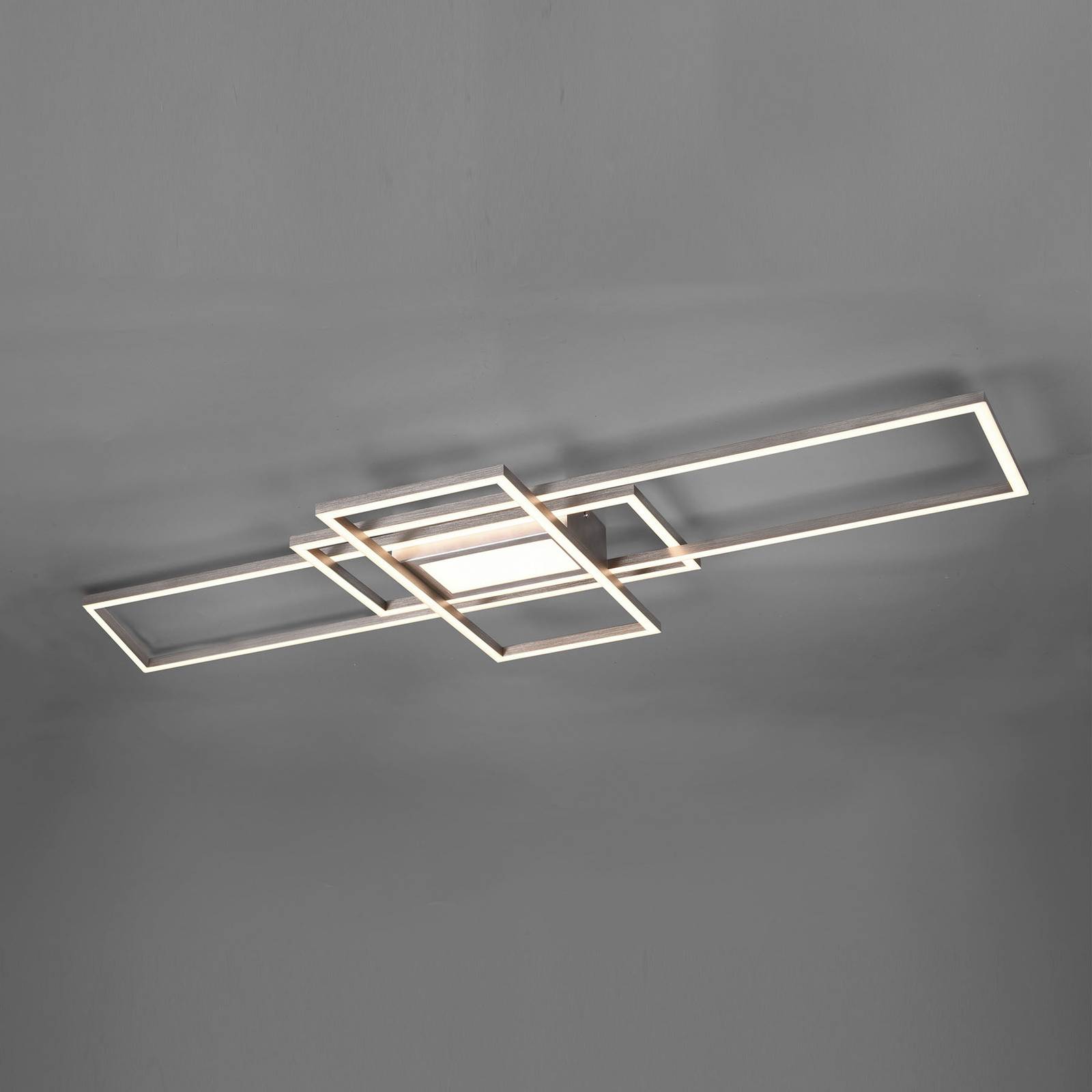 LED-Deckenlampe Irvine 3.000-6.500 K, nickel matt von Trio Lighting