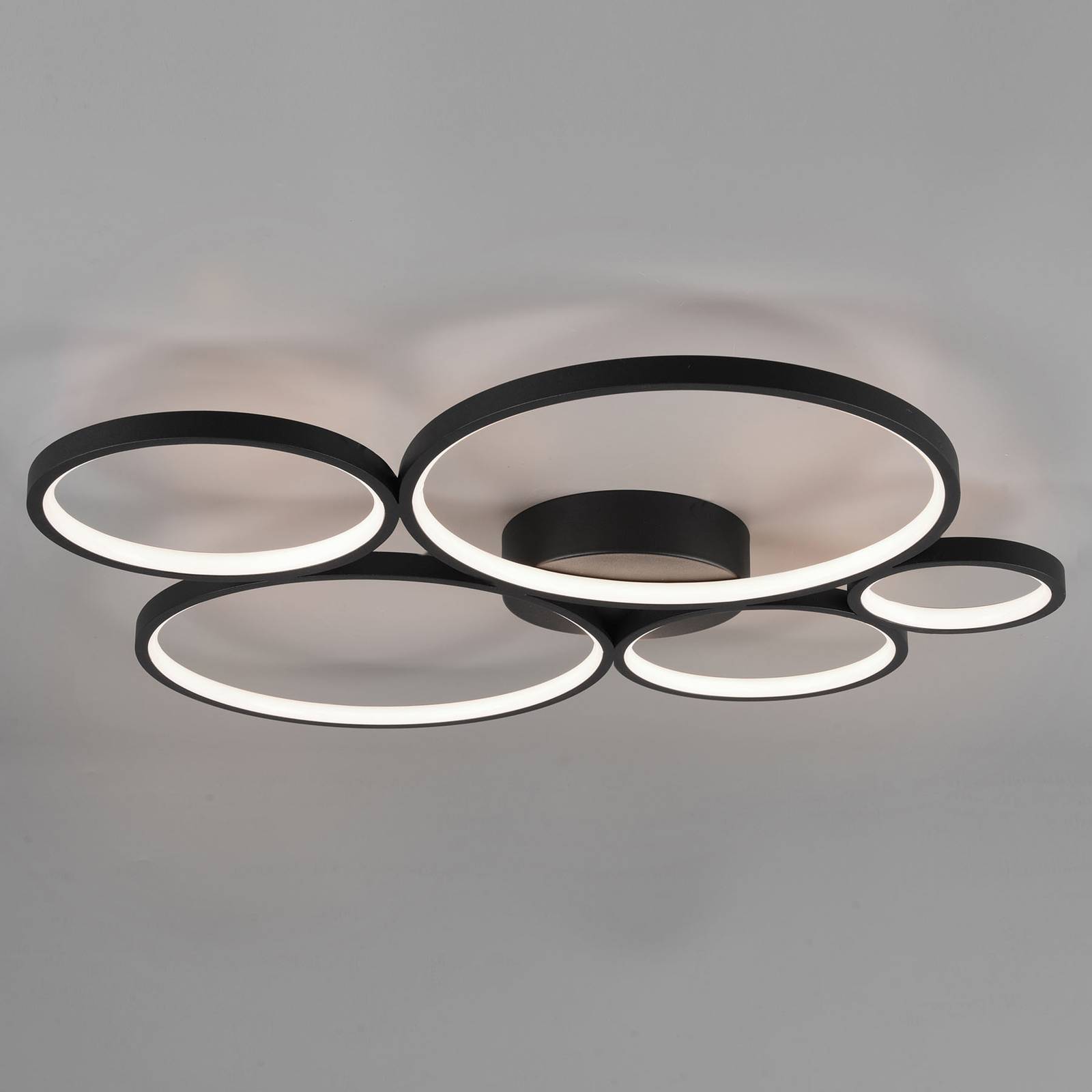 LED-Deckenlampe Rondo, schwarz matt LED-Deckenlampe Rondo, schwarz matt von Trio Lighting