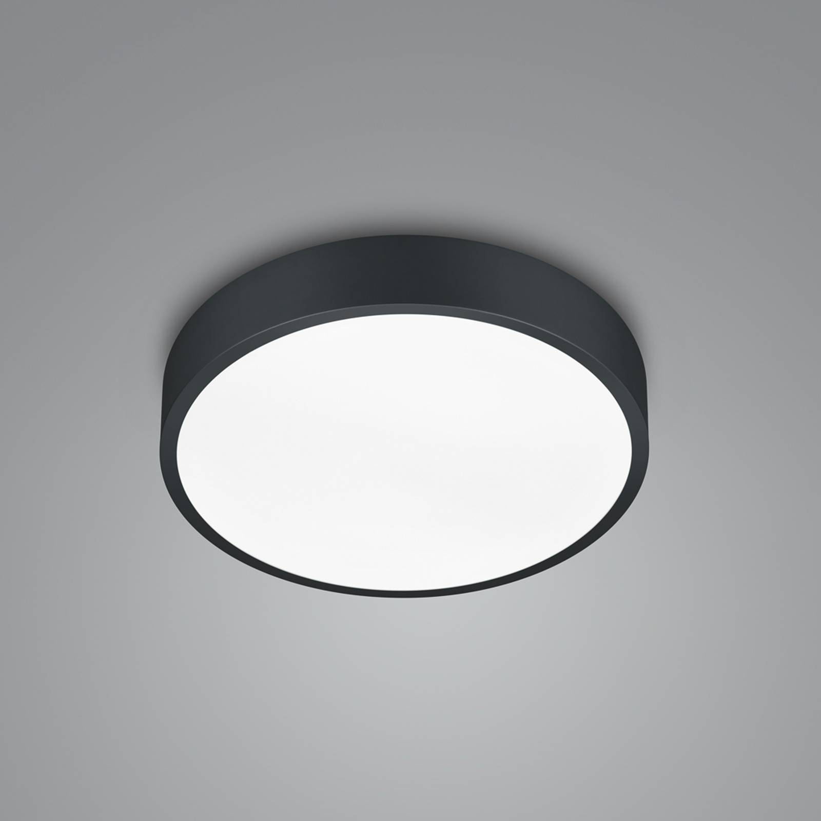LED-Deckenlampe Waco, CCT, Ø 31 cm, schwarz matt von Trio Lighting