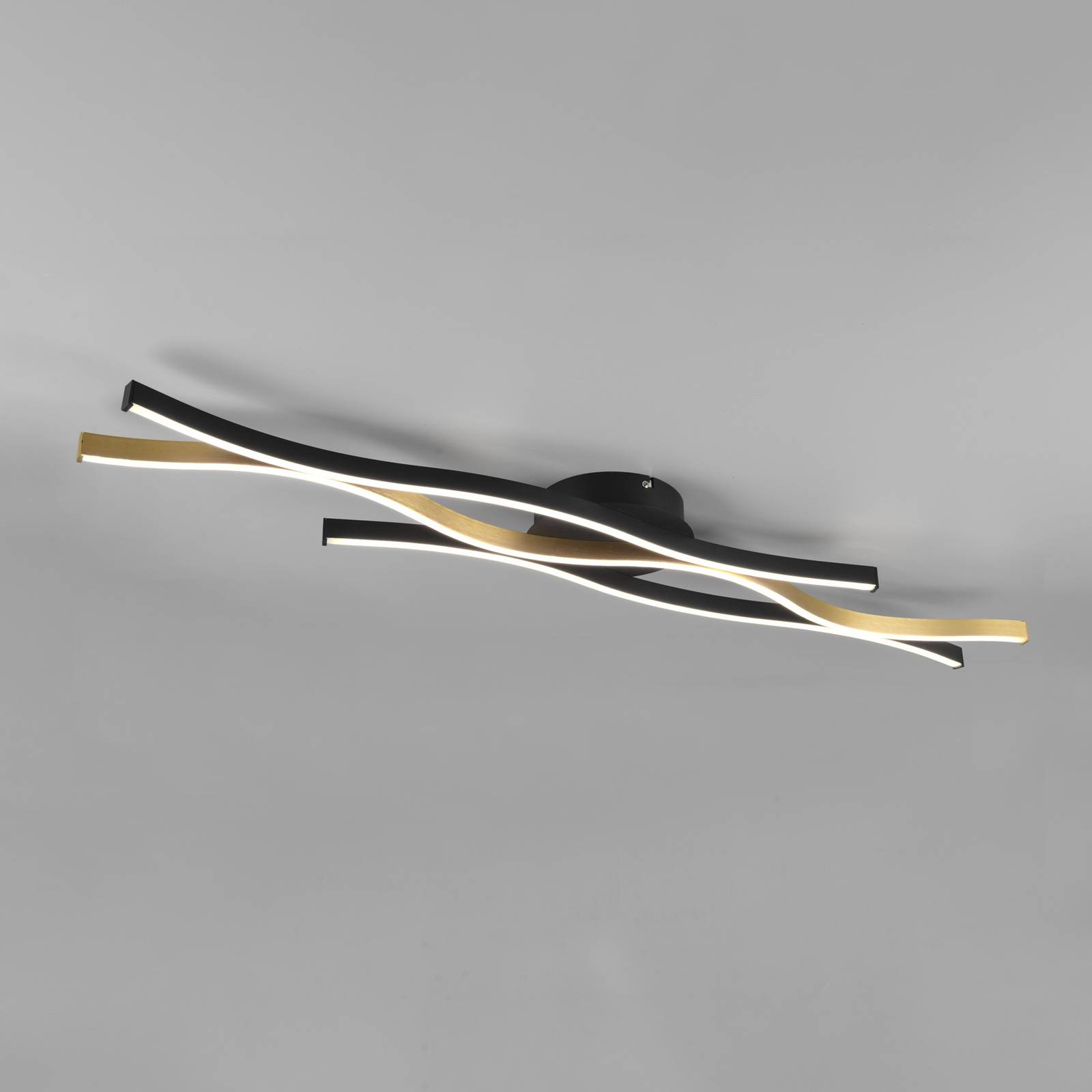 LED-Deckenleuchte Blaze, CCT, dimmbar, messing LED-Deckenleuchte Blaze, CCT, dimmbar, messing von Trio Lighting