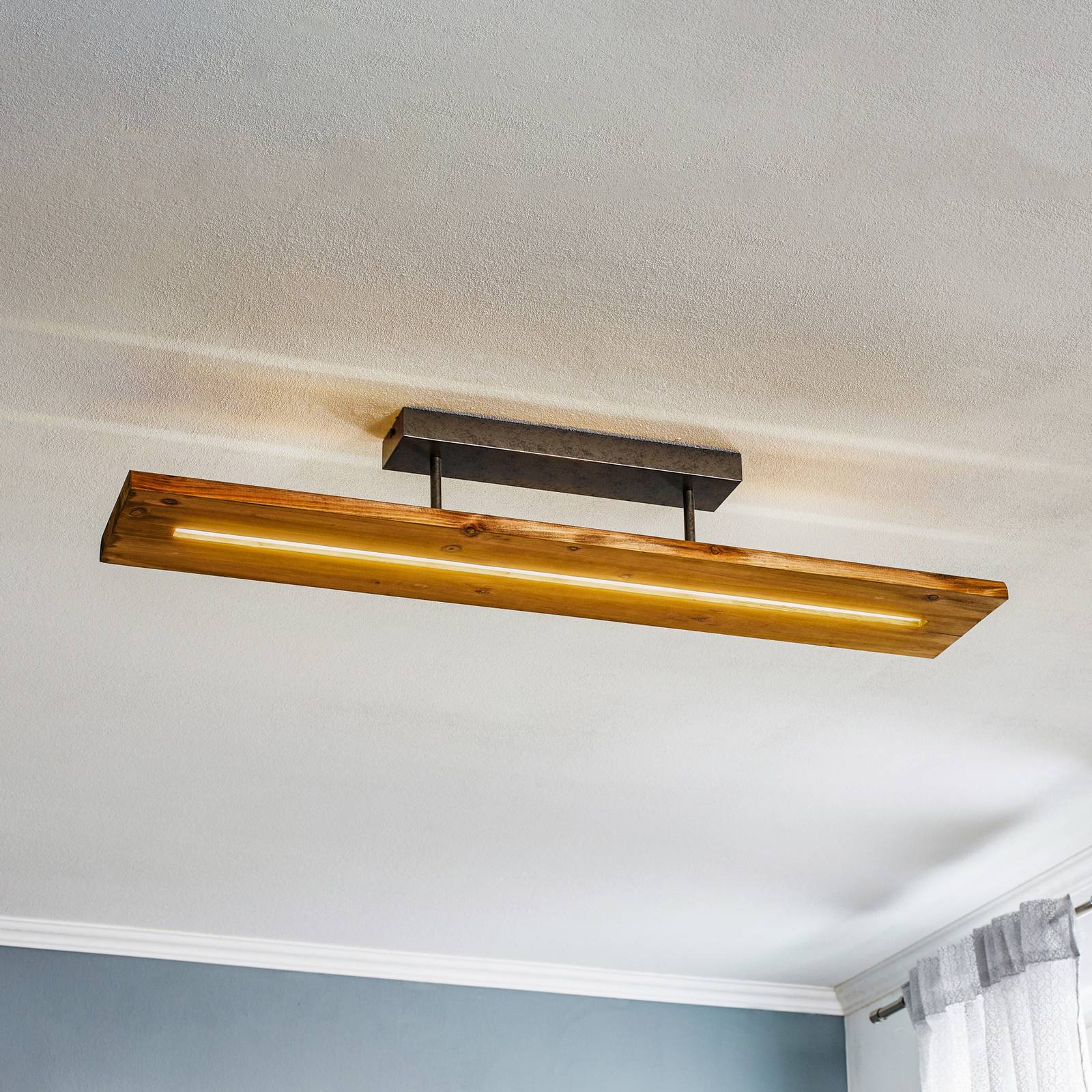 LED-Deckenleuchte Brad aus Holz LED-Deckenleuchte Brad aus Holz von Trio Lighting
