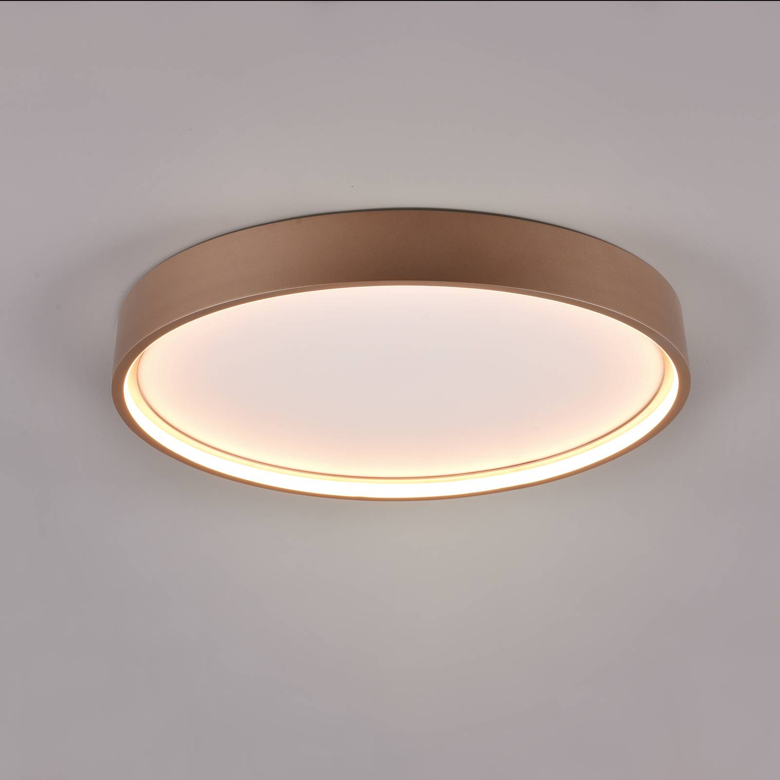 LED-Deckenleuchte Doha, CCT, kaffeefarben LED-Deckenleuchte Doha, CCT, kaffeefarben von Trio Lighting