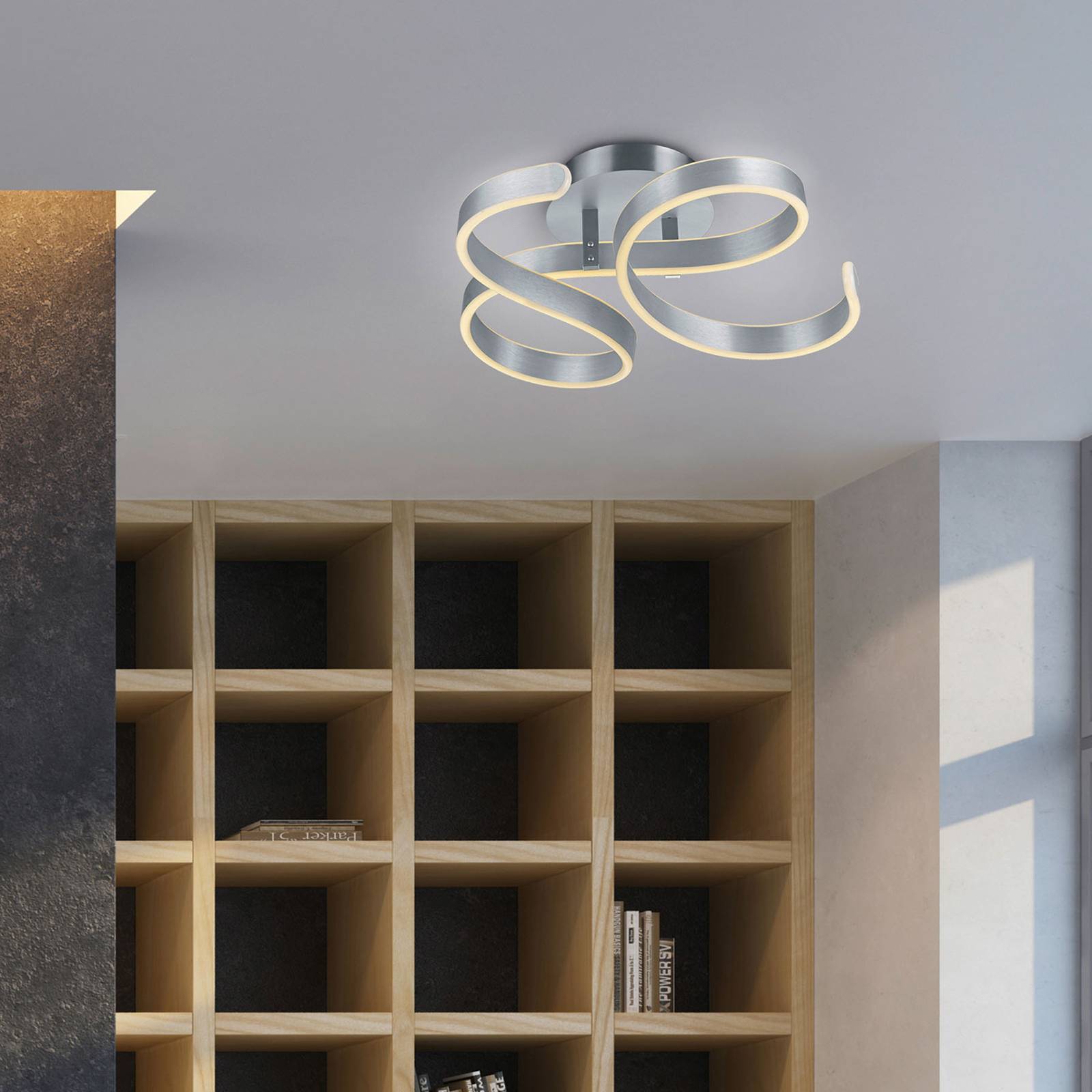 LED-Deckenleuchte Francis, aluminium gebürstet LED-Deckenleuchte Francis, aluminium gebürstet von Trio Lighting