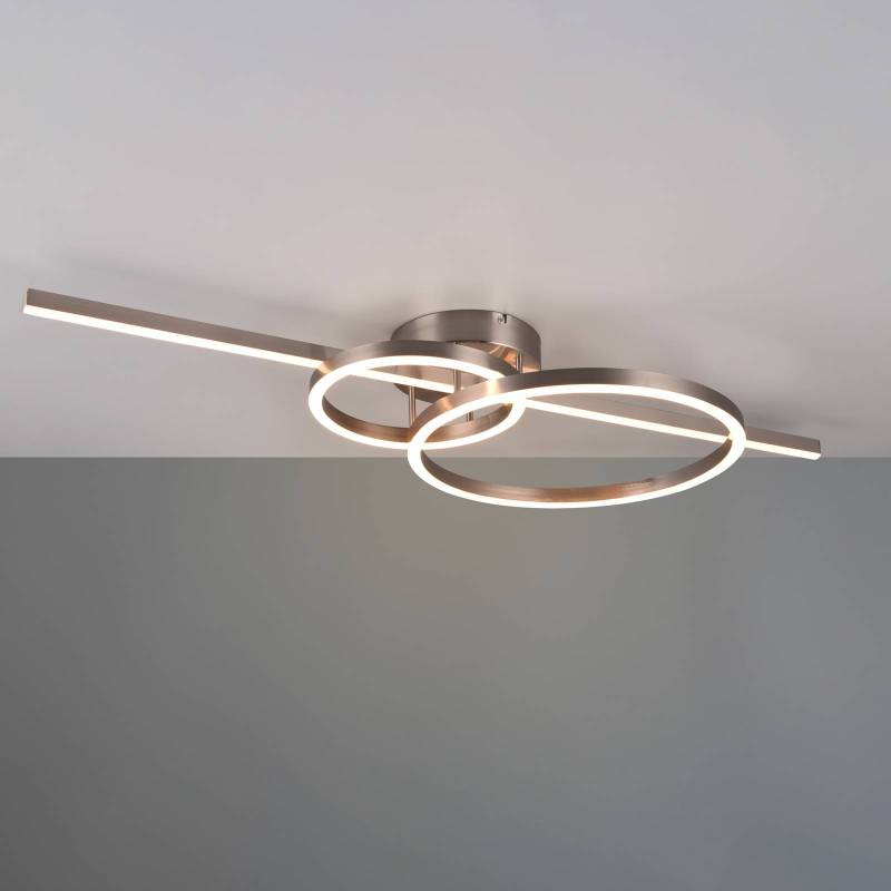 LED-Deckenleuchte Montilla 3-flammig Remote nickel von Trio Lighting