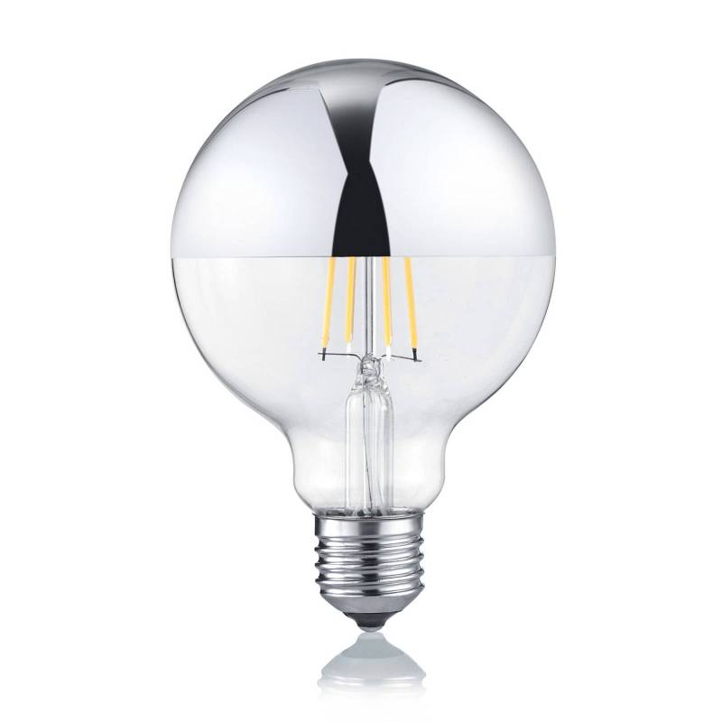 LED-Globelampe E27 7W 2.700K dimmbar Spiegelkopf von Trio Lighting