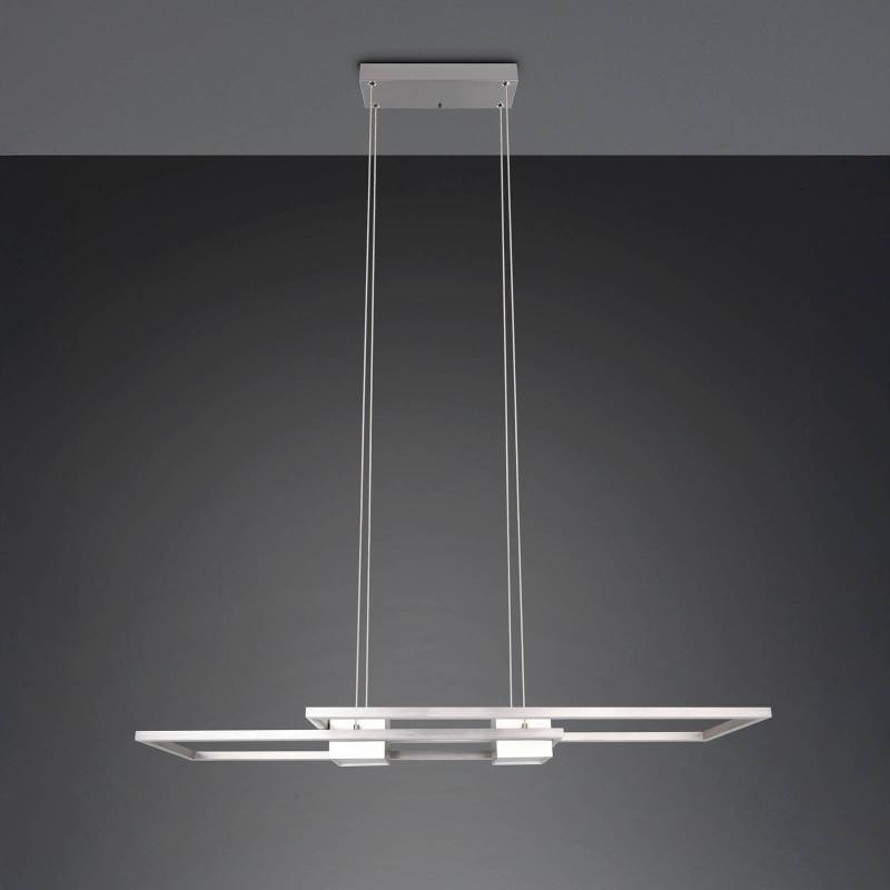 LED-Hängelampe Albany, nickel, 100 x 28 cm, Alu, CCT dimmbar von Trio Lighting