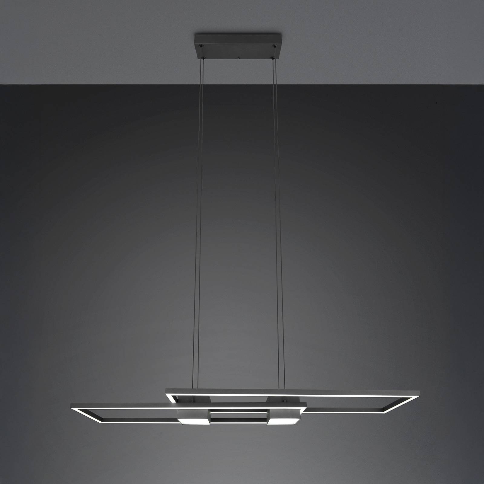 LED-Hängelampe Albany, schwarz, 100 x 28 cm, Alu CCT dimmbar LED-Hängelampe Albany, schwarz, 100 x 28 cm, Alu CCT dimmbar von Trio Lighting
