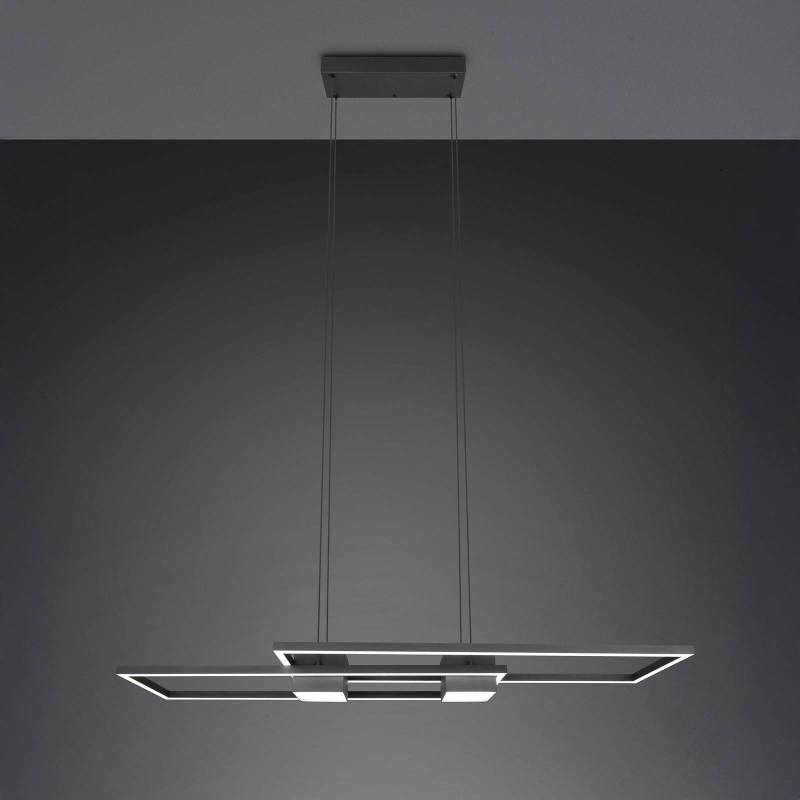 LED-Hängelampe Albany, schwarz, 100 x 28 cm, Alu CCT dimmbar von Trio Lighting